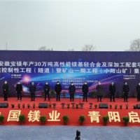 總投資148億、年產4000萬噸 安徽寶鎂項目迎來“里程碑”節點！